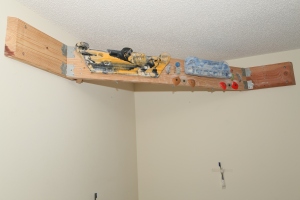 Corner hangboard mount.