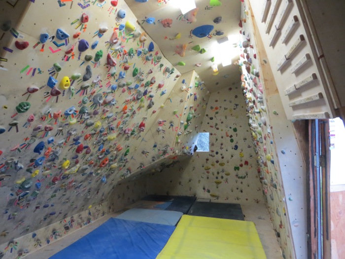 The Lazy H is essential a long corridor, and occasional I will smack into the South Wall when stick big dynos to the top of the North Wall.  Also, it gets crowded in here really quick.